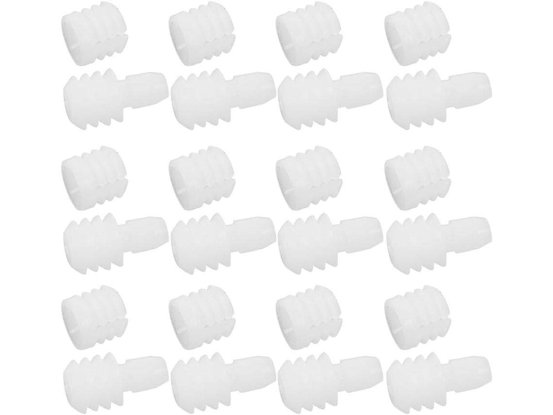 Conjunto De 100 Pinos Dobradiça Nylon Para Painéis Portas E Gavetas, Conectores De Móveis Brancos Com Design Versátil