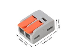 Conjunto De Conectores Elétricos Laxiscreed Com Conexão Rápida E Empurrar Para Cabos De 0,5 A 6mm²