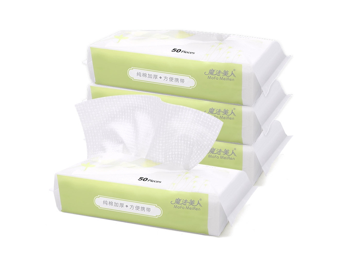 Toalha De Maquilhagem Descartável Para Limpeza E Viagem