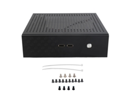 Gabinete De Computador Desktop Com Boa Dissipação De Calor, Compacto, Preto, Mini Gabinete Htpc Itx