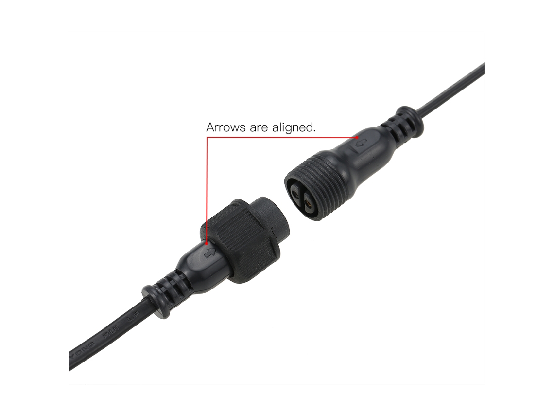 2026 cabo Extensível Resistente À Água Ip20 de 3m/9.8pés para Luzes de Cadeia G40 Tomshine