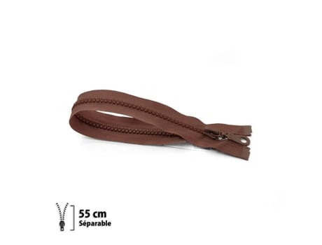 Fermeture Éclair Z54 Moldada 6mm Separável 55 Cm Eclair