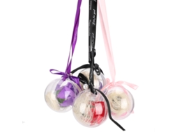 Pendente Bola Rosa Artificial Presente Decoração Worten