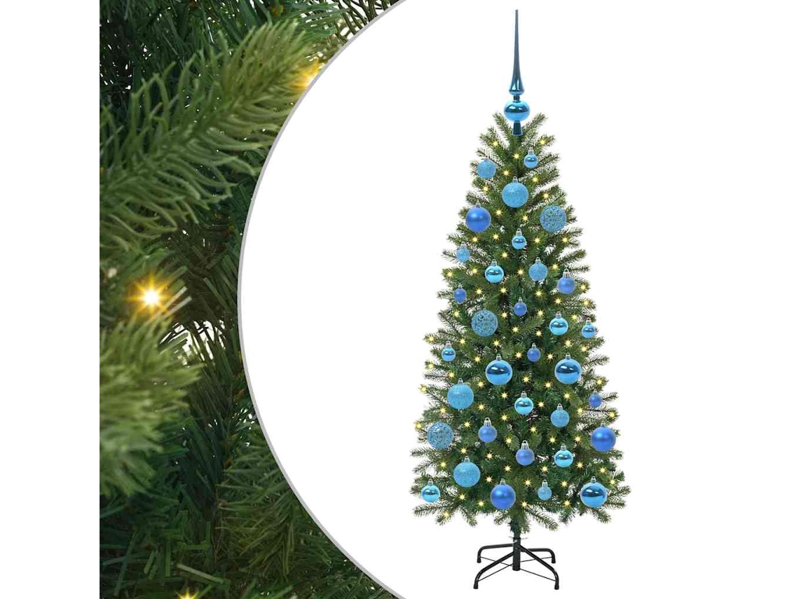 Conjunto 1 Árvore Artificial Vidaxl Verde Plástico (120 Cm)