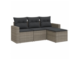Garden Sofa Set, Garden Sofa Sets Vidaxl Cinzeto Rattan / Vime (n/a)