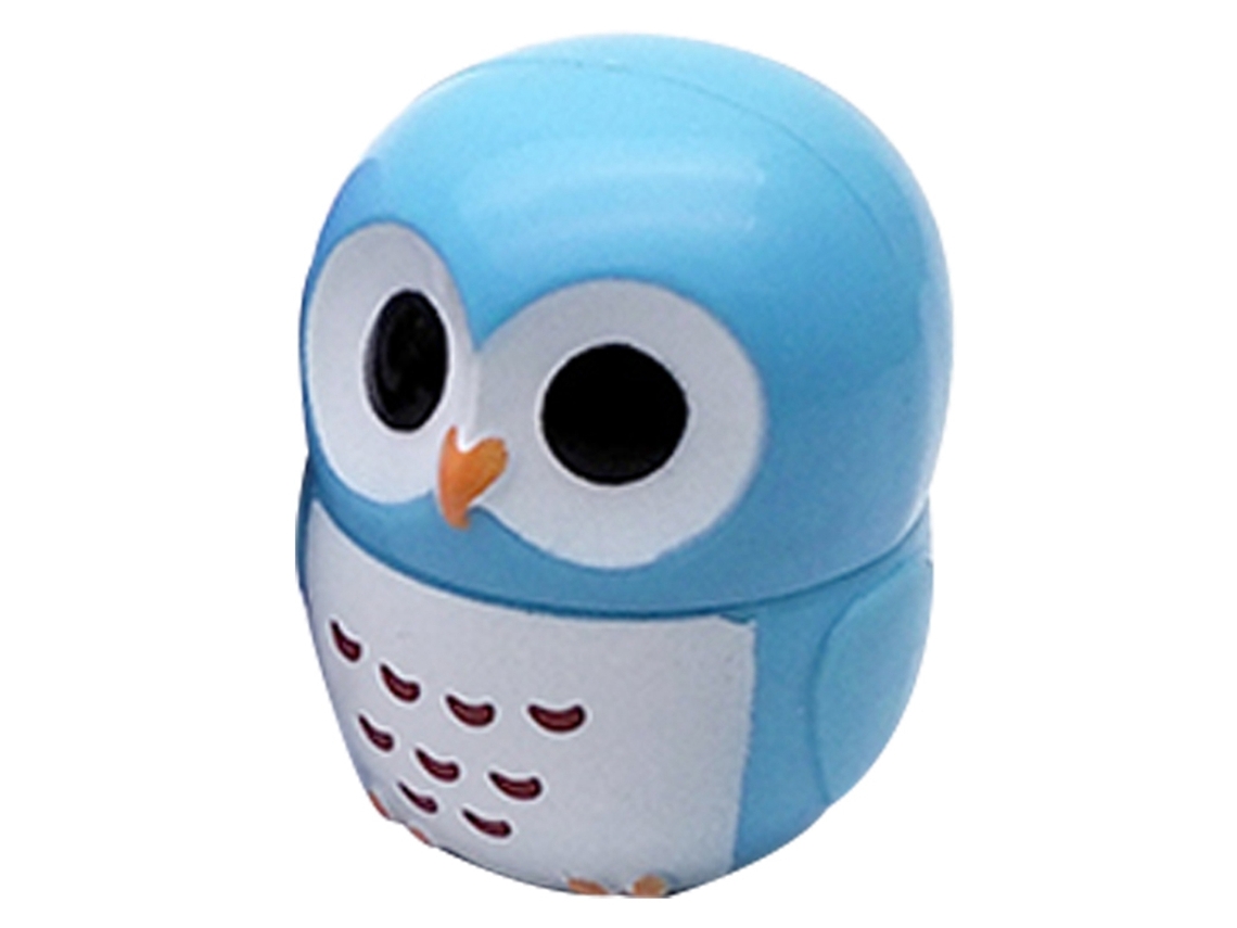 Bálsamo Labial Hidratante De Cor Owl Candy Com Plantas Naturais E Sabor De Fruta (azul)