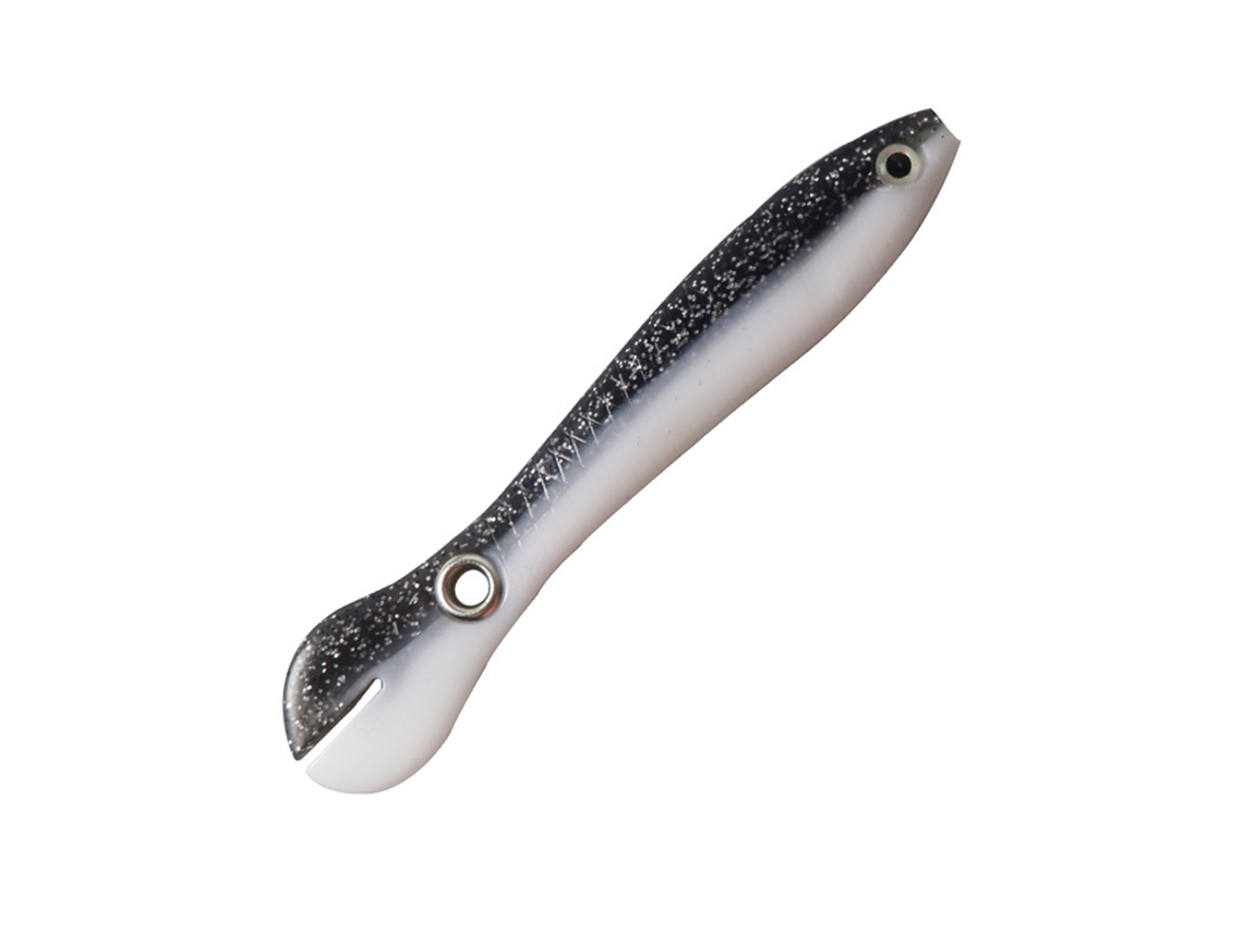 Bionic Loach Soft Bait (tail-swinging Fish Lure, Lure Bait) Ande Online Five Pieces 10cm 6g Black And White Two-color Fishing Bait