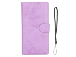 Aetheria capa Protetora de Carteira 2 em 1 Flip Magnética Removível para Galaxy S21 Ultra Roxa