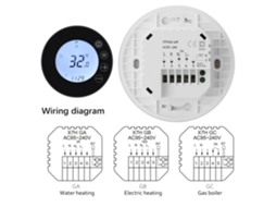 Termostato WiFi Tuya com Tela LCD e Controle por App | S/MARCA