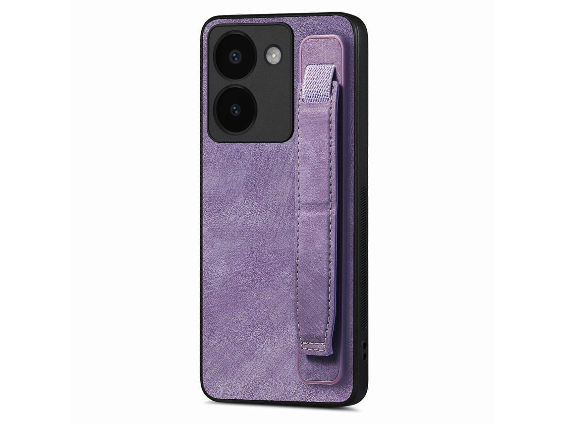 Capa De Couro Com Suporte Para Pulseira Retrô Para Vivo Y78