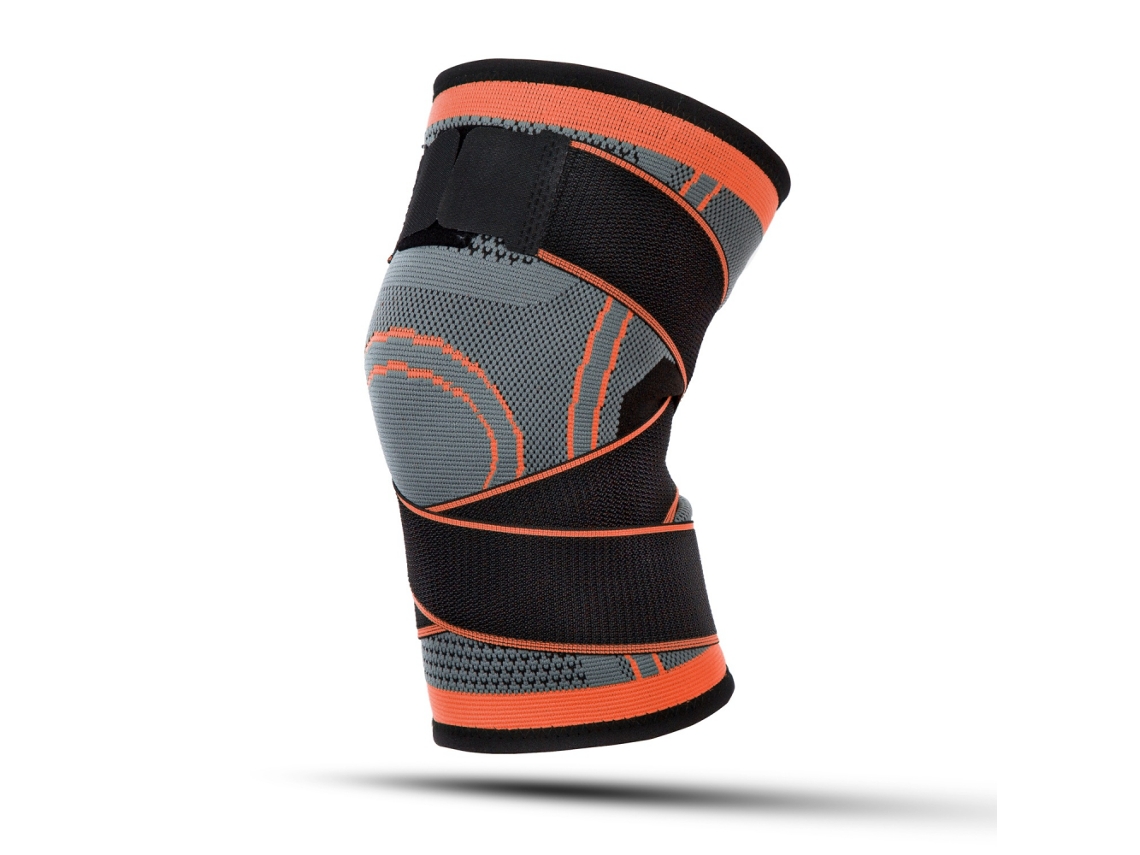 Joelheiras Antiderrapantes, Meias De Compressão Para Esportes, Corrida, Basquete, Fitness, Ciclismo, Tênis, Joelheira Aquaforge (laranja, Xxl)