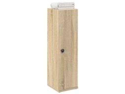 Vidaxl Móvel P/ Casa De Banho C/ Suporte Rolos 20,5x22x72cm Cor Sonoma