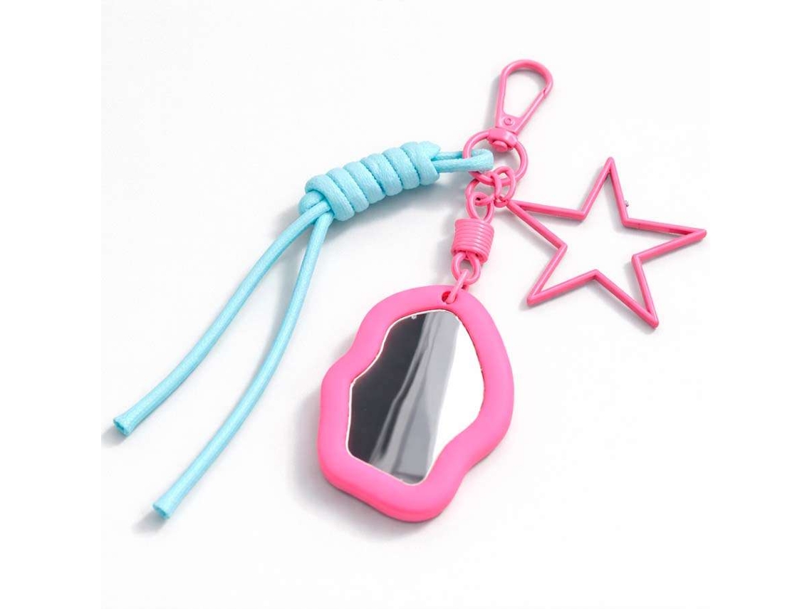 Mini Charm Tampa Anti pó Rosa Fluorescente LA CASA DE LAS CARCASAS