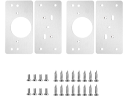 Ukcoco Conjunto De 10-placas Reparo Dobradiças Em Aço Inoxidável Com Parafusos, Kit De Reparo Dobradiças Metal Para