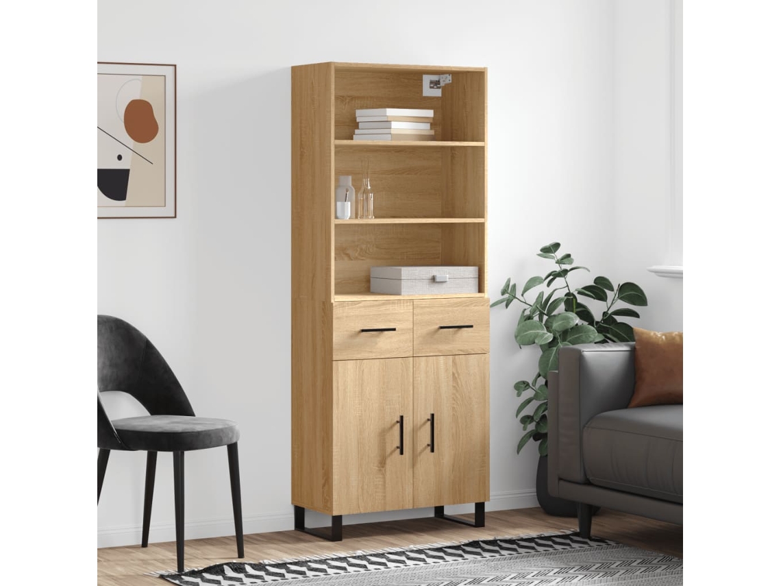 Highboard, Highboards Vidaxl Marrom Madeira Processada (n/a)