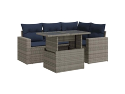 Garden Sofa Set, Garden Sofa Sets Vidaxl Cinzeto Rattan / Vime (n/a)