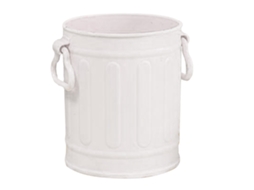 Porta lápis plástico com alças, organizador de canetas, pincéis, escritório, casa, branco | S/MARCA