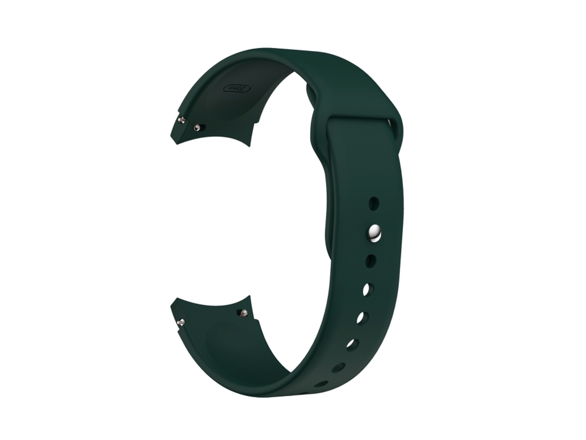 Bracelete Silicone para Samsung Galaxy Watch 4 e Watch 4 Classic com Fivela Reversa Verde XIAOMOYU (40/44mm)