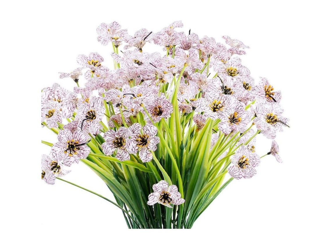 Buquês de Flores Nova Line, 12, uv resistente, plástico, decoração, jardim, varanda, branco, marca S/MARCA