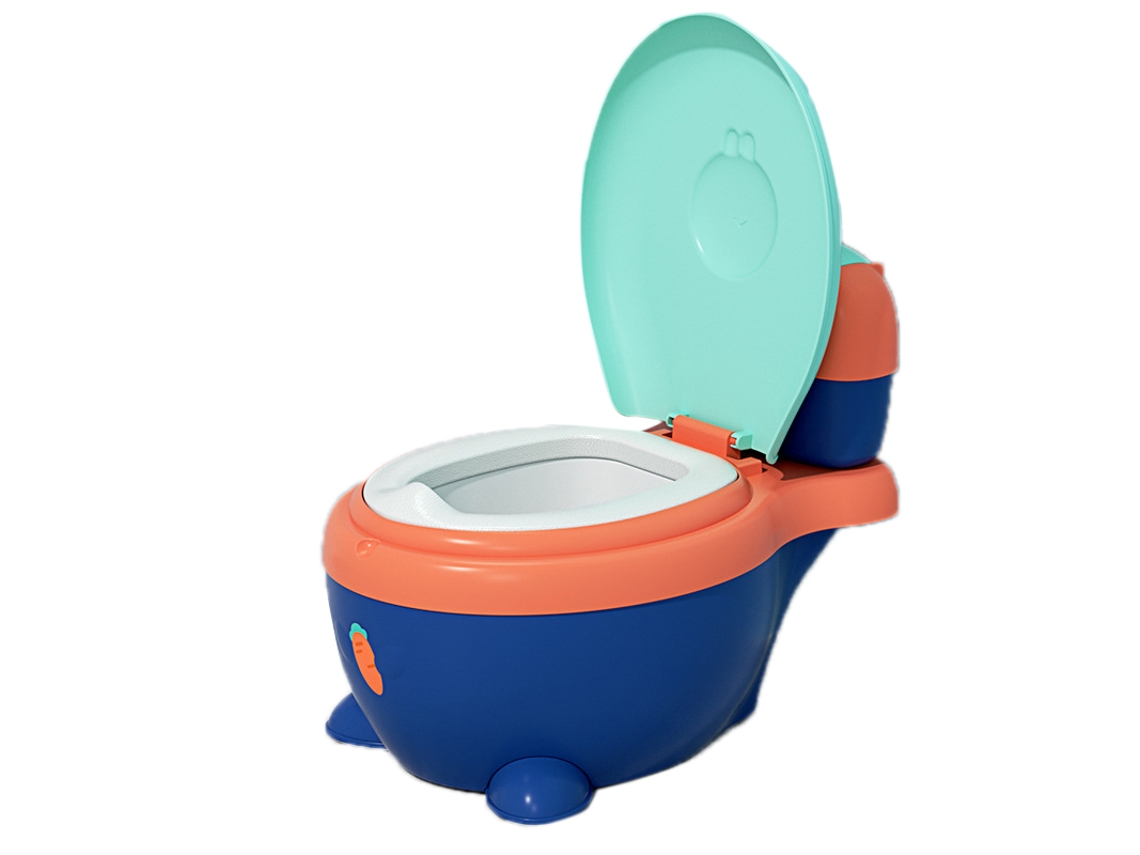 Mali vaso Sanitário para Treinamento Infantil com Almofada Pu Simulado Portátil Azul