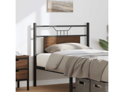 Vidaxl Cabeceira De Substituição 75 Cm Derivados Madeira/aço Carvalho Castanho