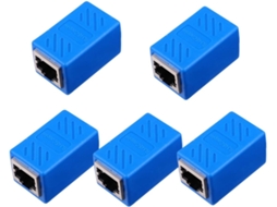 5 Rede Placa Grossa Adaptador Extensor Ethernet Blindagem Metálica