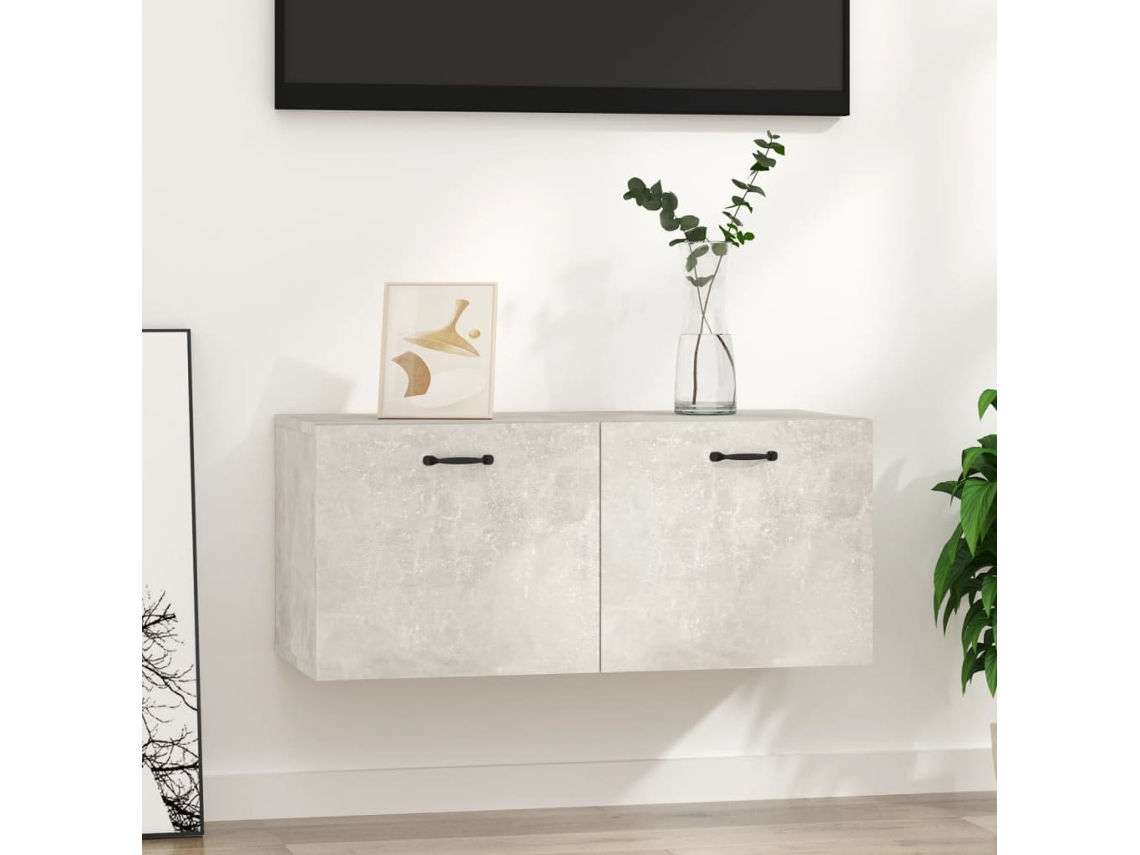 Vidaxl Armário Parede 80x36,5x35 Cm Derivados Madeira Cinzento Sonoma