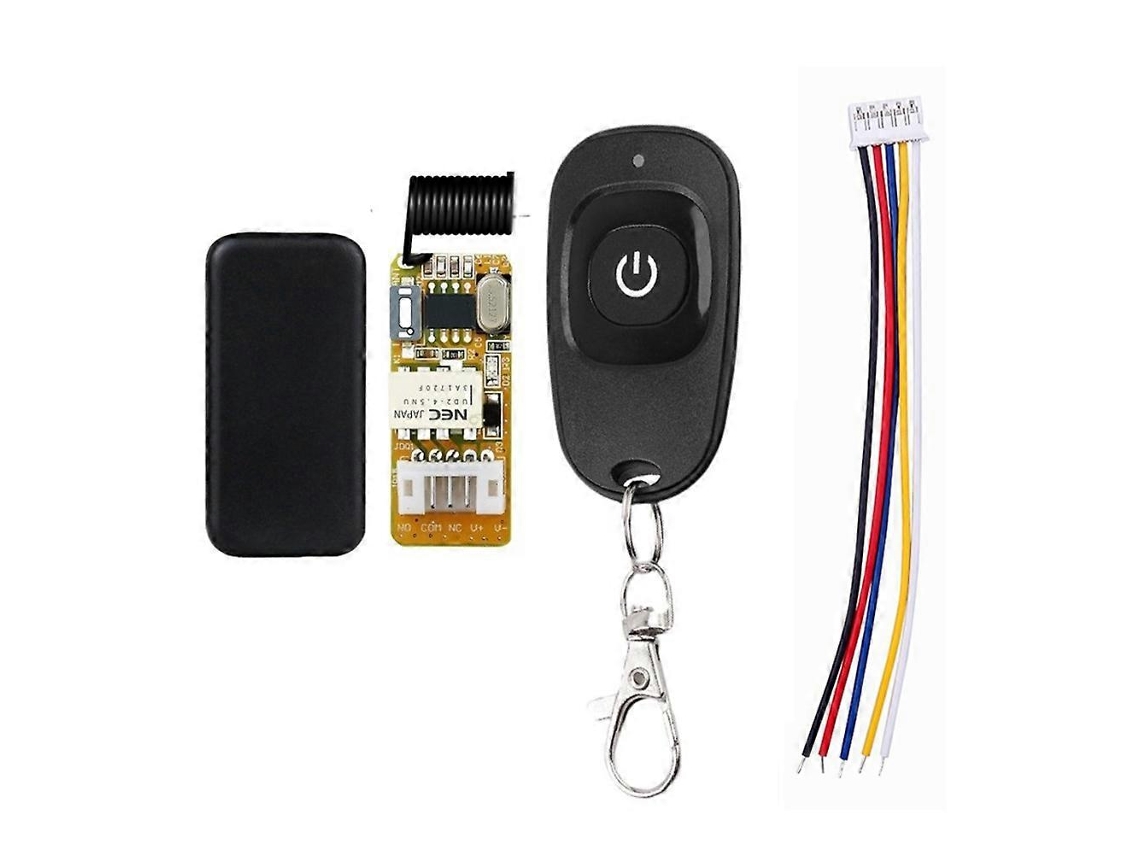 Mini Relé Dc3.5-12v Com Controle Remoto, 433mhz, Contato Pequeno, Botão De Aprendizagem Na/com/nf, Sem Fio.