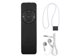 Reprodutor De Música Mp3 Portátil Com Cordão Para Ouvir Música Preto Usb Media Player