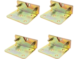 Dobradiças De Cama Em Aço Carbono De 3 Mm, 4 Pares, Fixação Sólida