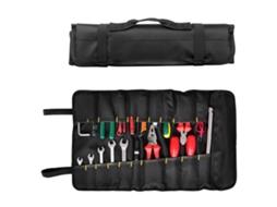 Bolsa Enrolável De Ferramentas Portátil De Lona Impermeável Multifuncional Para Organização De Ferramentas De Carpintaria Preta