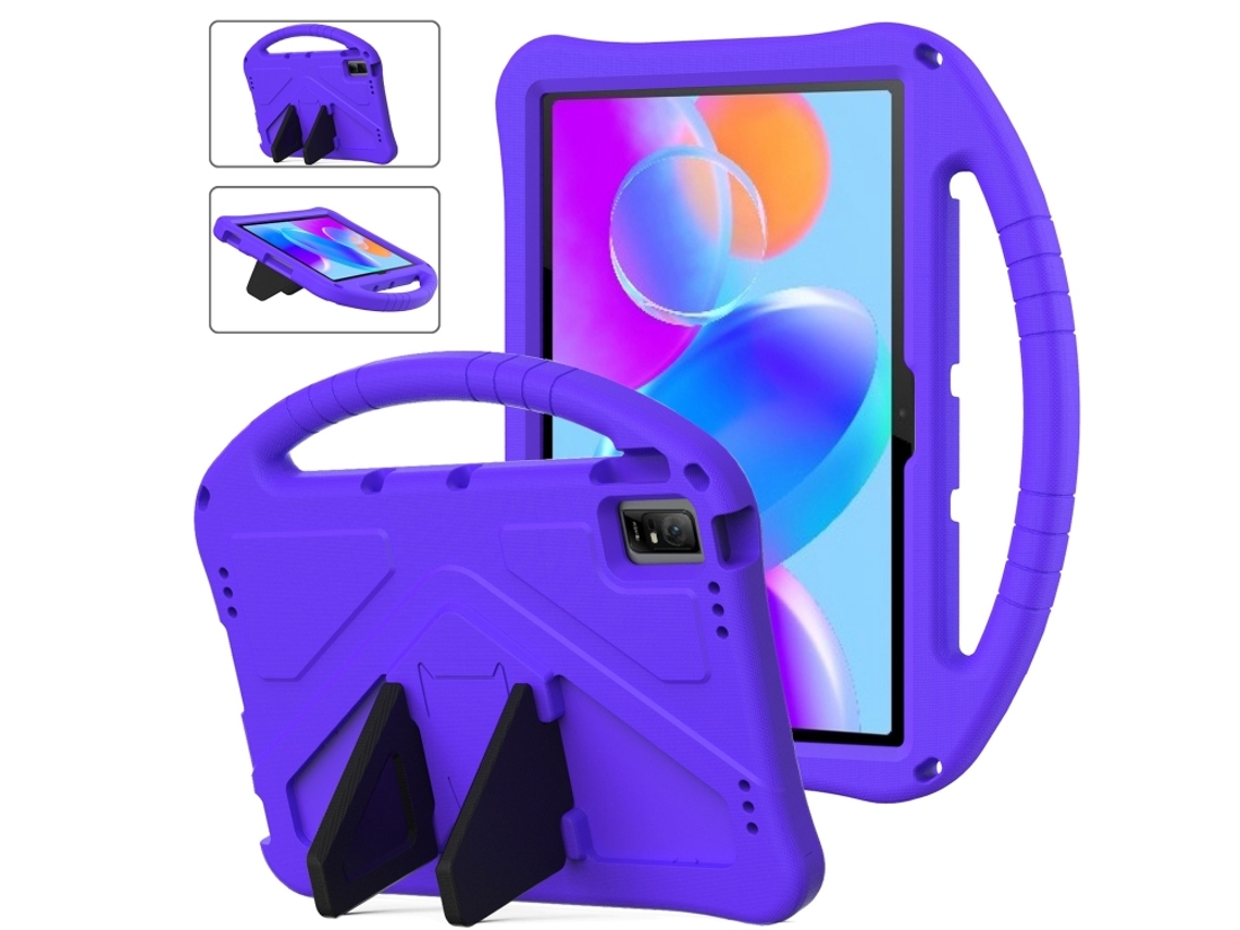 Capa Eva Anti‑choque Halinuia Com Suporte, Cor Roxa Para Tcl Tab 11