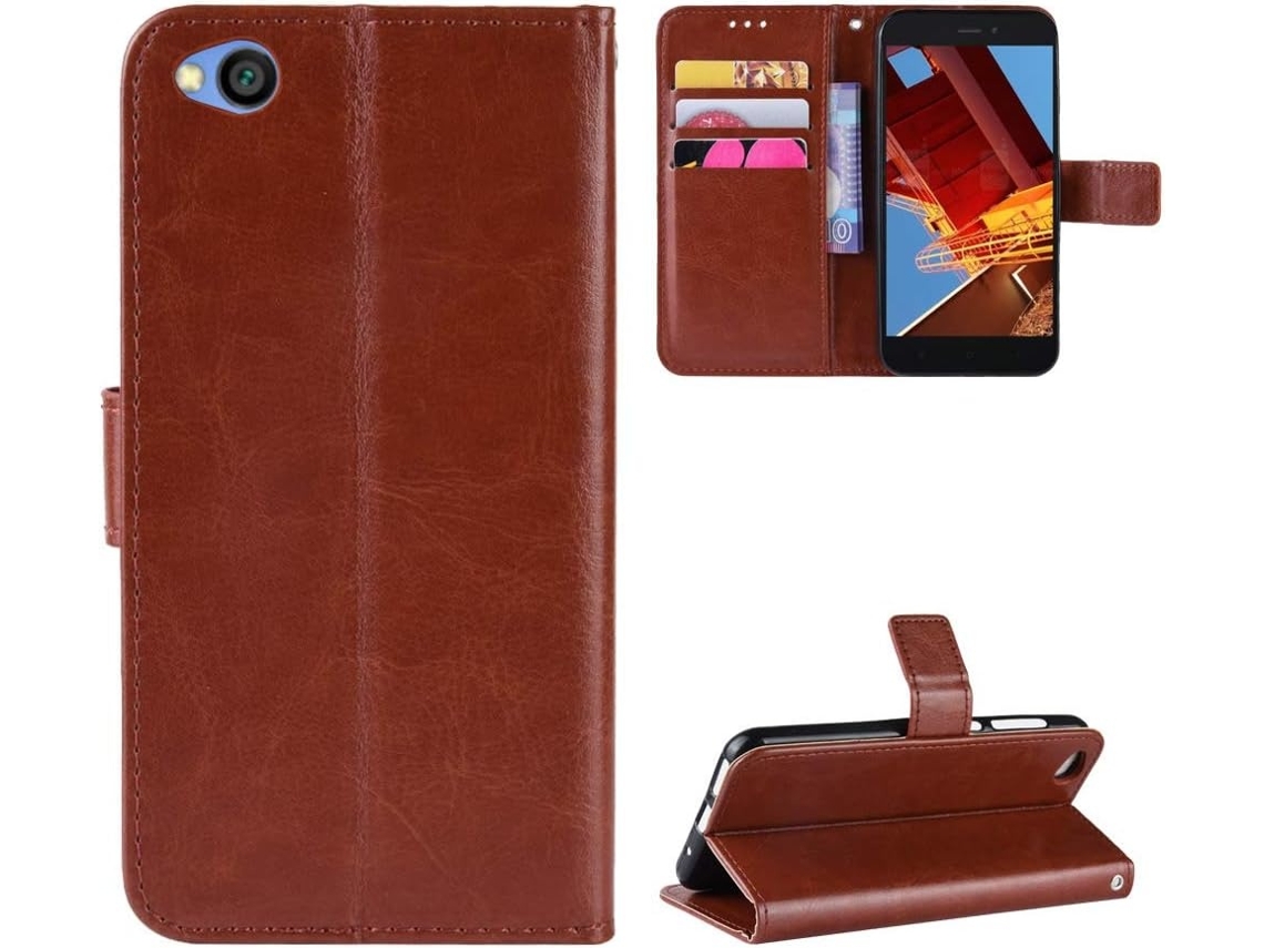 Capa Telemóvel Protetora Resistente Para Xiaomi Redmi Go Castanho Elysve