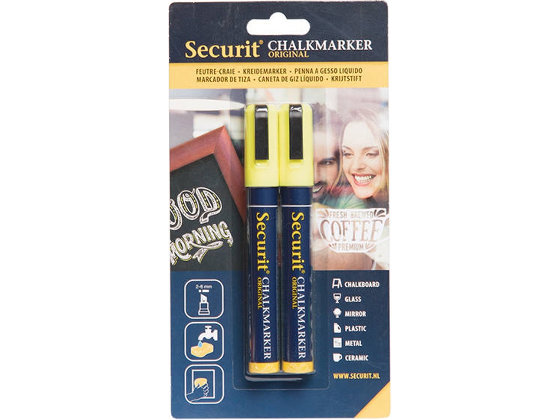 Marcador de Giz SECURIT 2-6 mm Amarelo