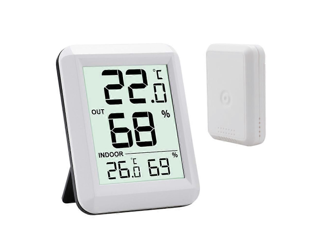 Termômetro Interno, Higrômetro com Auensensor, Raumthermometer, Funk Disp Lay Lcd Groem, / Schalter, Ideal Fr GOKOCO