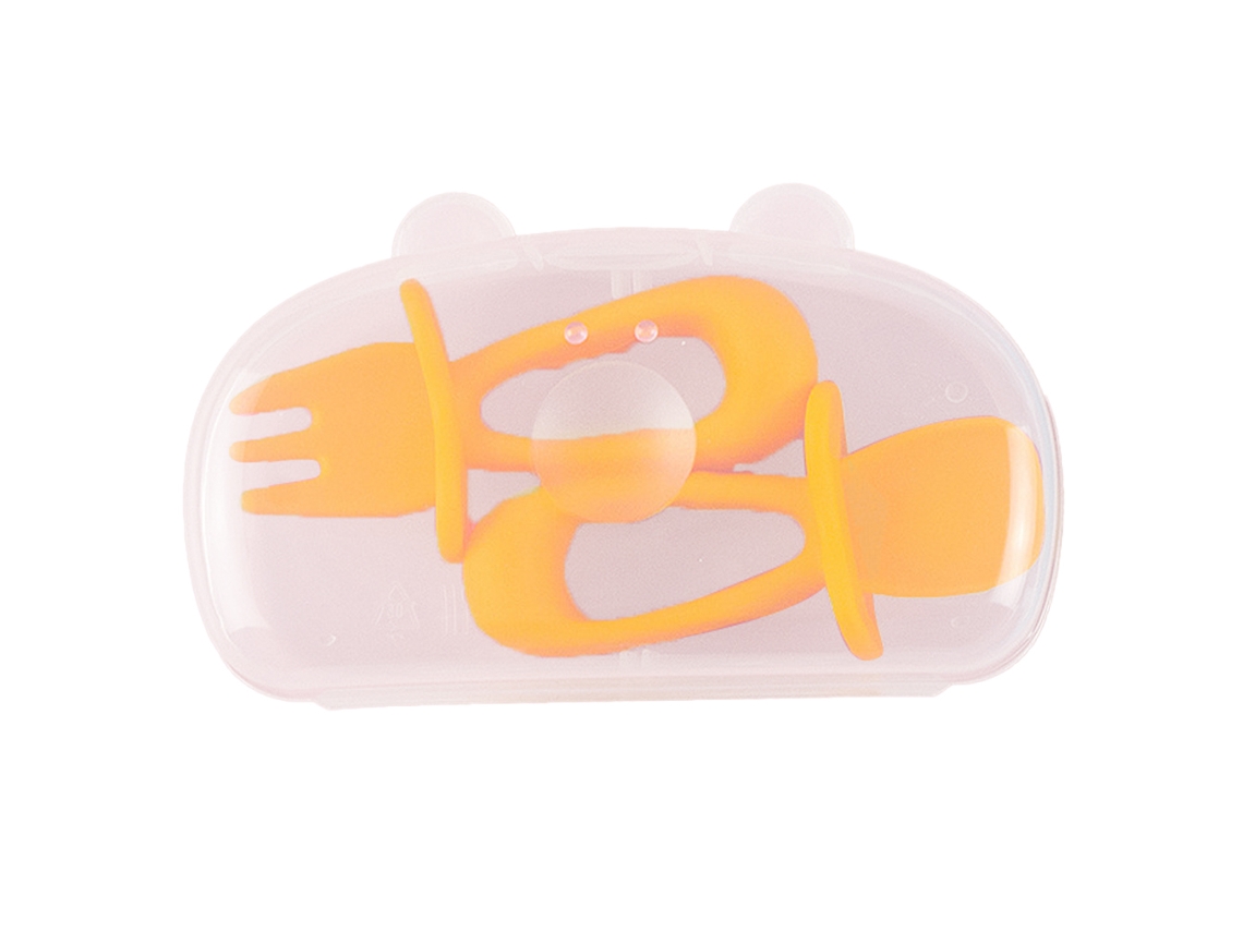 Conjunto de Colher e Garfo para Bebés Utensílios para Crianças para Desmame Guiado 6 Meses NEVEANCE