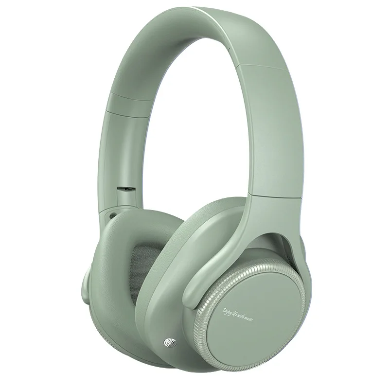 Fones De Ouvido Bluetooth Sem Fio (verde Militar) Com Graves Profundos, Bateria De Longa Duração E Cancelamento De Ruído Ativo.