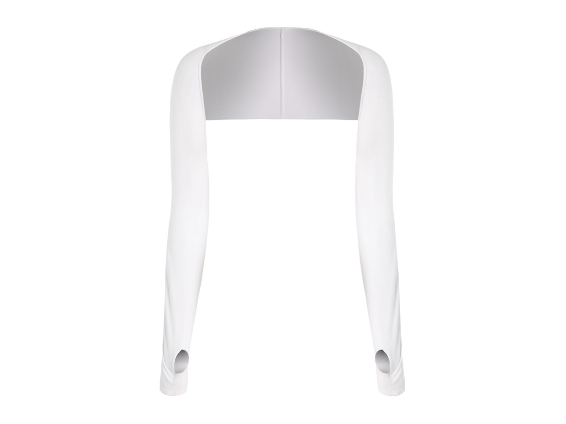 Cachecol Manga De Proteção Solar Com Efeito Frescor Para Mulher Outdoor Ciclismo Golfe Tamanho Único Branco