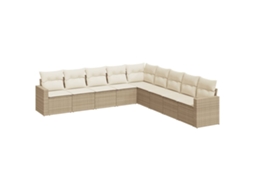 Garden Sofa Set, Garden Sofa Sets Vidaxl Bege Rattan / Vime (n/a)