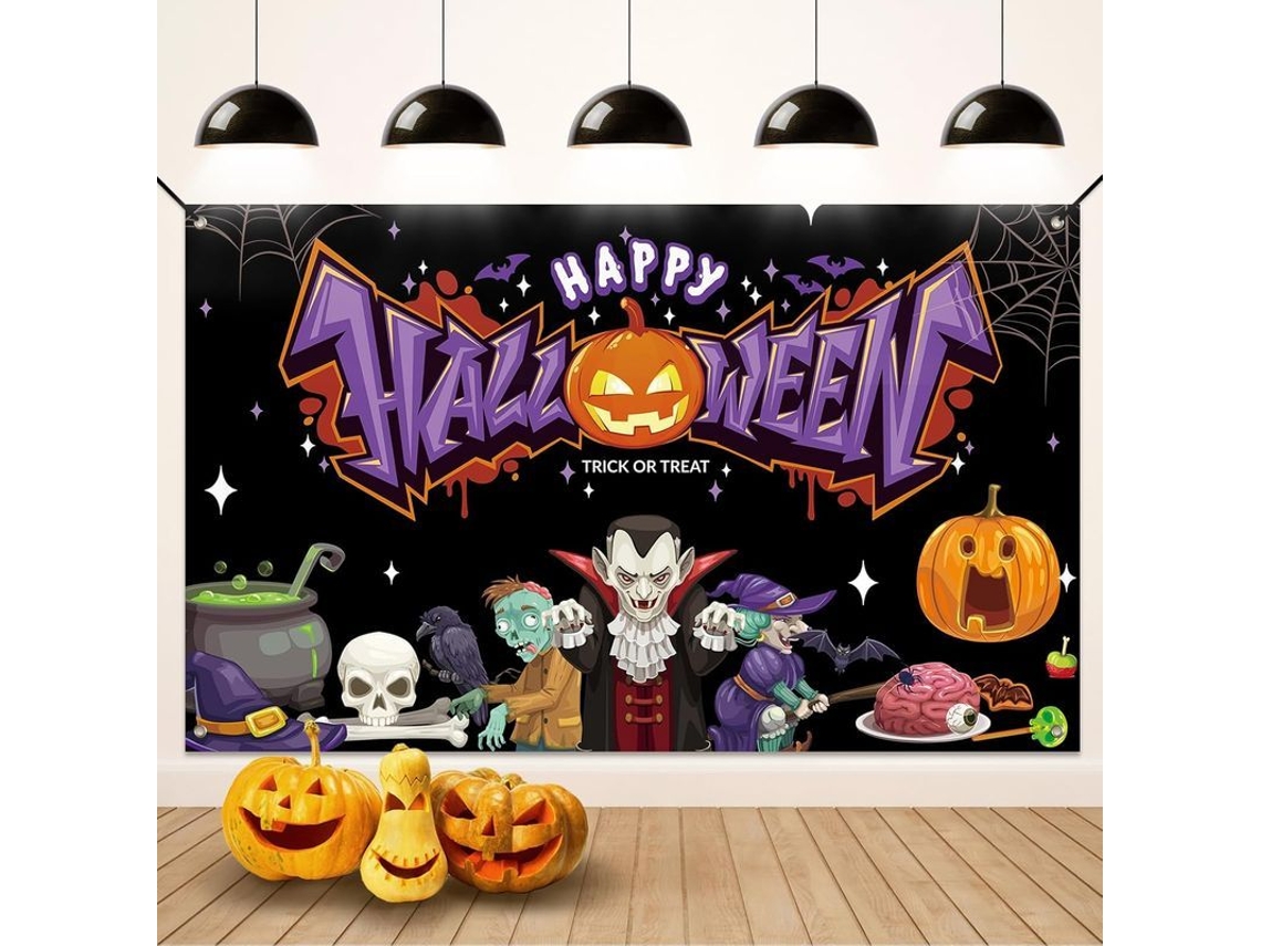 Decoração de Halloween Banner de Fundo Vampiro Nova Line