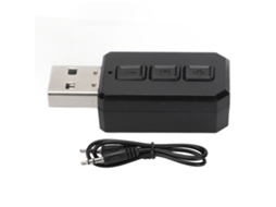 Adaptador Usb Bt 2 Em 1 Transmissor Receptor Chamadas Sem Mão