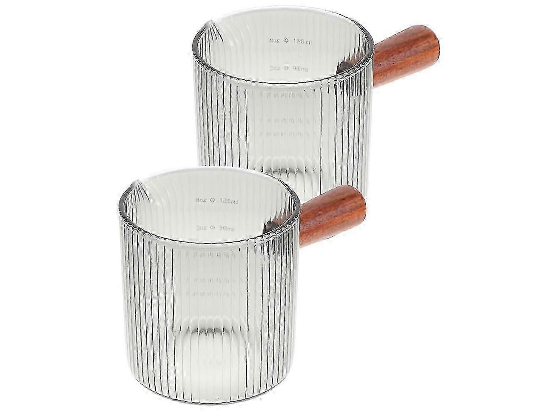 Conjunto 2 Jarros De Leite De Vidro Para Cafeterias