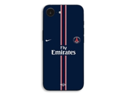 Capa Para Celular - Maniacase - Iphone 17 - Silicone Tpu - Preta - Paris Saint-germain