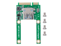 Cartão De Conversão Msata Para Usb, Adaptador De Expansão Mini Pci E Usb2.0 Luz Dourada