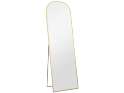 Espelho Pé Corpo Inteiro 50x1.5x161.5cm Dourado Moderno VELTRIX