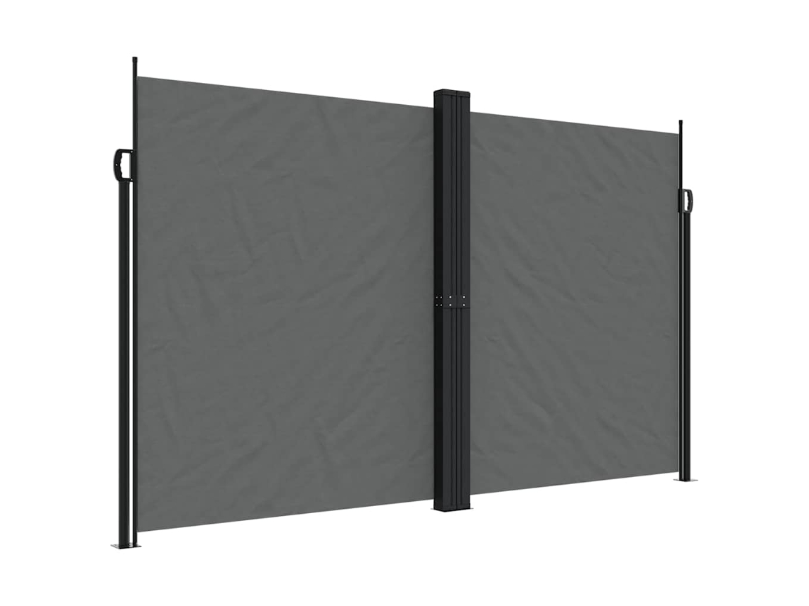 Retractable Side Awning, Retractable Side Awnings Vidaxl Antracite Poliéster (200 X 1000 Cm)