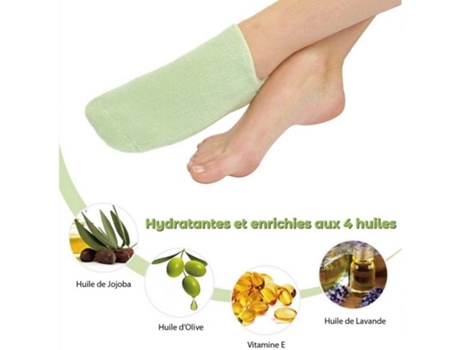 Limpeza de Pés SUN&SIA Meias SPA Verde Hidratante