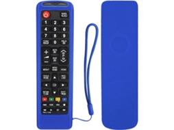 Capa Protetora de Silicone para Controle Remoto Samsung, Aa59 00741a Aa59 00786a Bn59 01315b, Antiderrapante, a AQUAFORGE (azul)