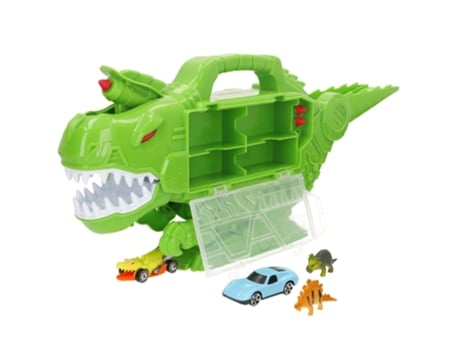 Caixa De Transporte Para Carros Dino Destroyer Teamsterz Com Rampa E Lançador