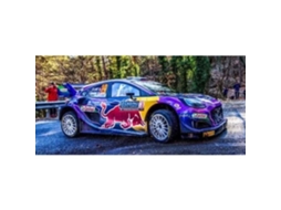 Carro em Miniatura Colecionável Solido 1/18 Ford Puma Rally1 Winner Monte Carlo 2022 Roxo / Azul / Amarelo / Vermelho 1809502
